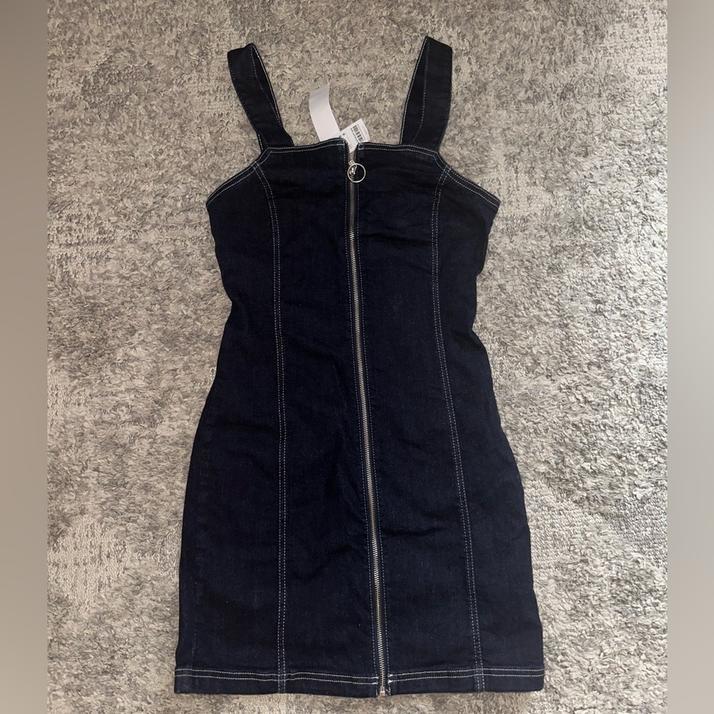 NWT! Topshop denim mini dress